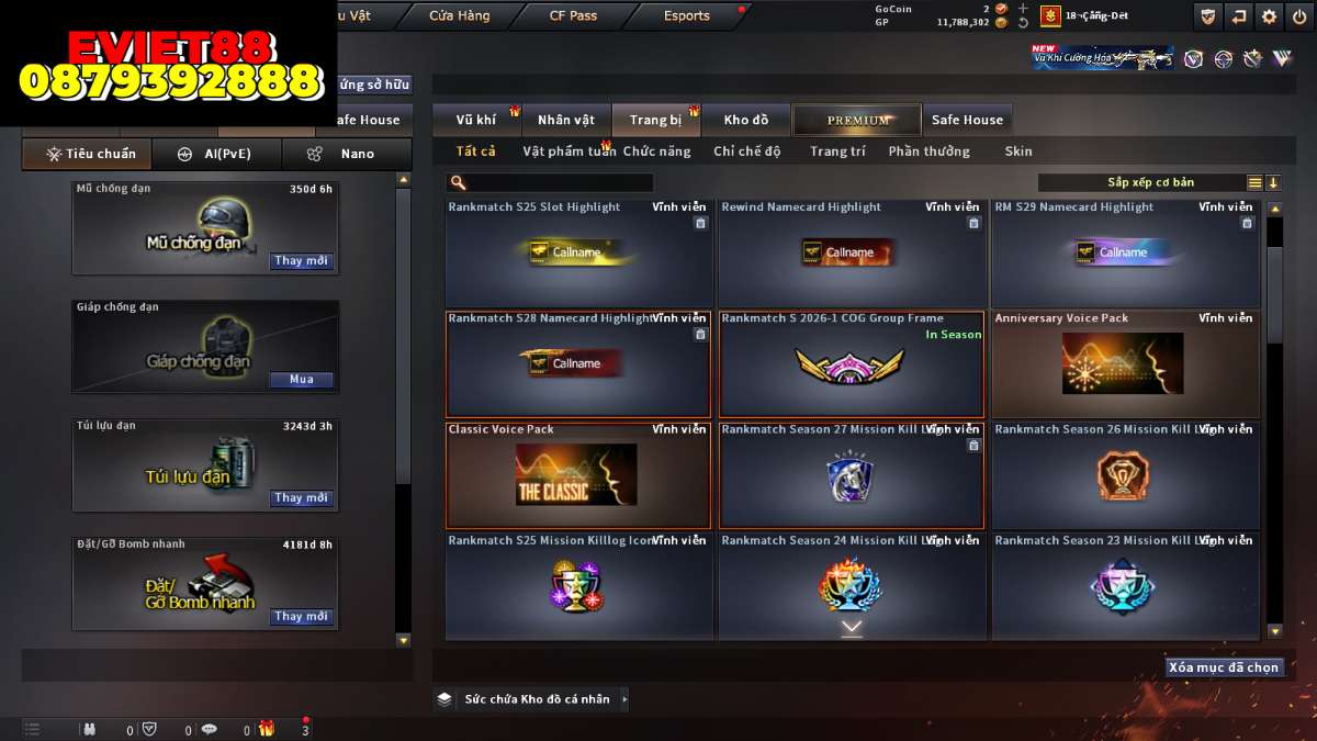 shop acc cf uy tin gia re